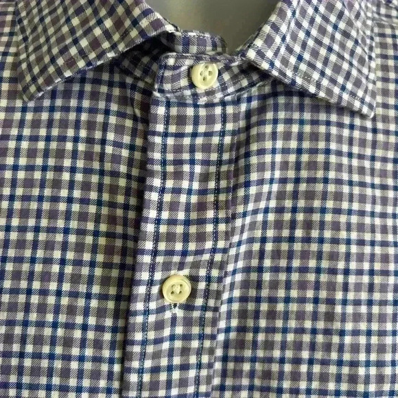 Polo Ralph Lauren Men’s Classic Fit Gingham Oxford Shirt. Large. Preowned. - Picture 5 of 7